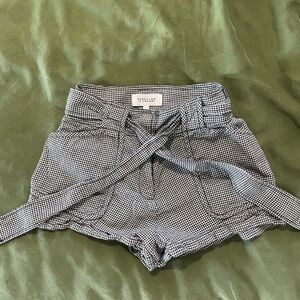 Derek Lam 10 Crosby Black and White Houndstooth shorts